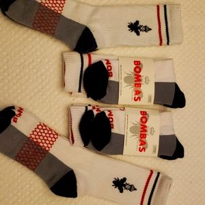 4 pair Men's Bombas calf height socks sz L